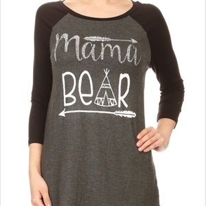 Mama Bear Baseball Tee